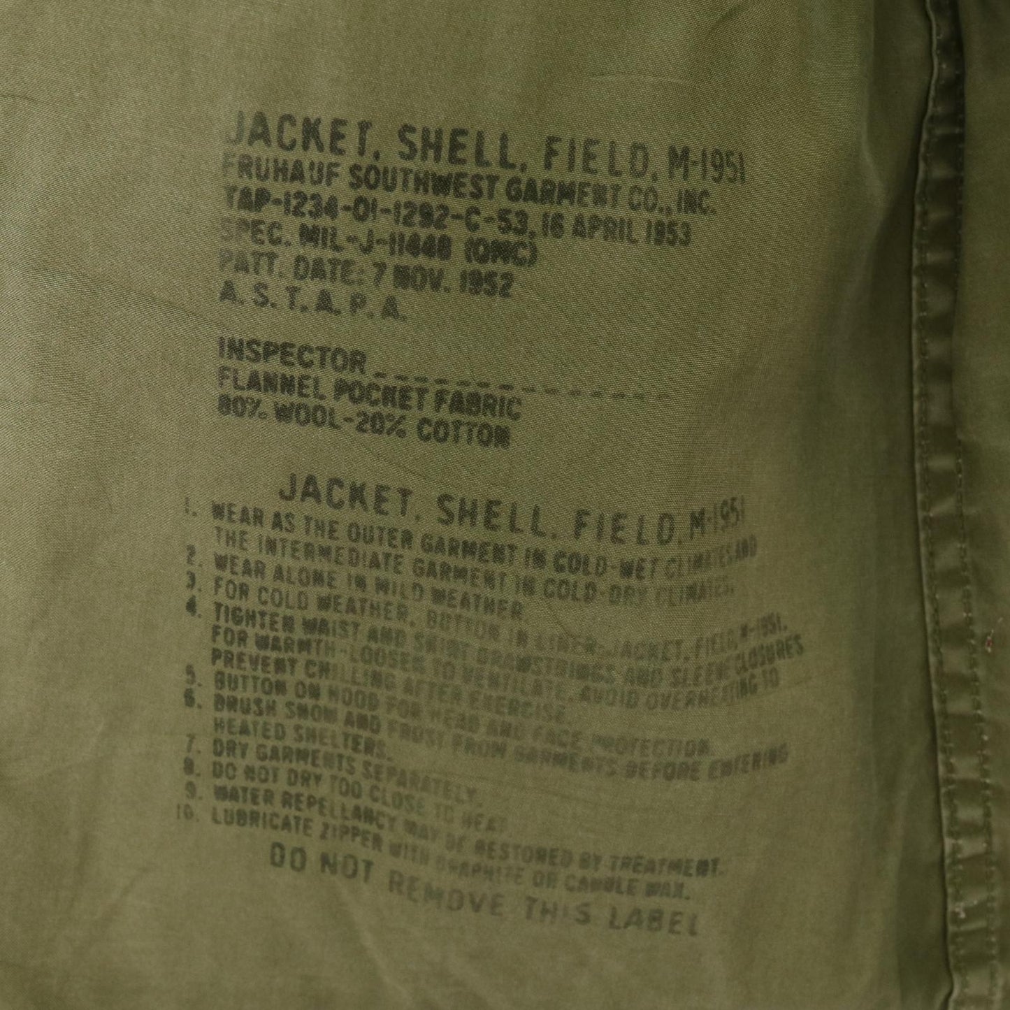 50s U.S. ARMY M-51 Field Jacket Military Jacket