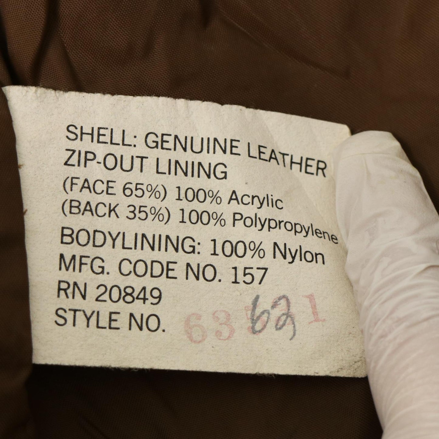 70s Sears Leather Jacket