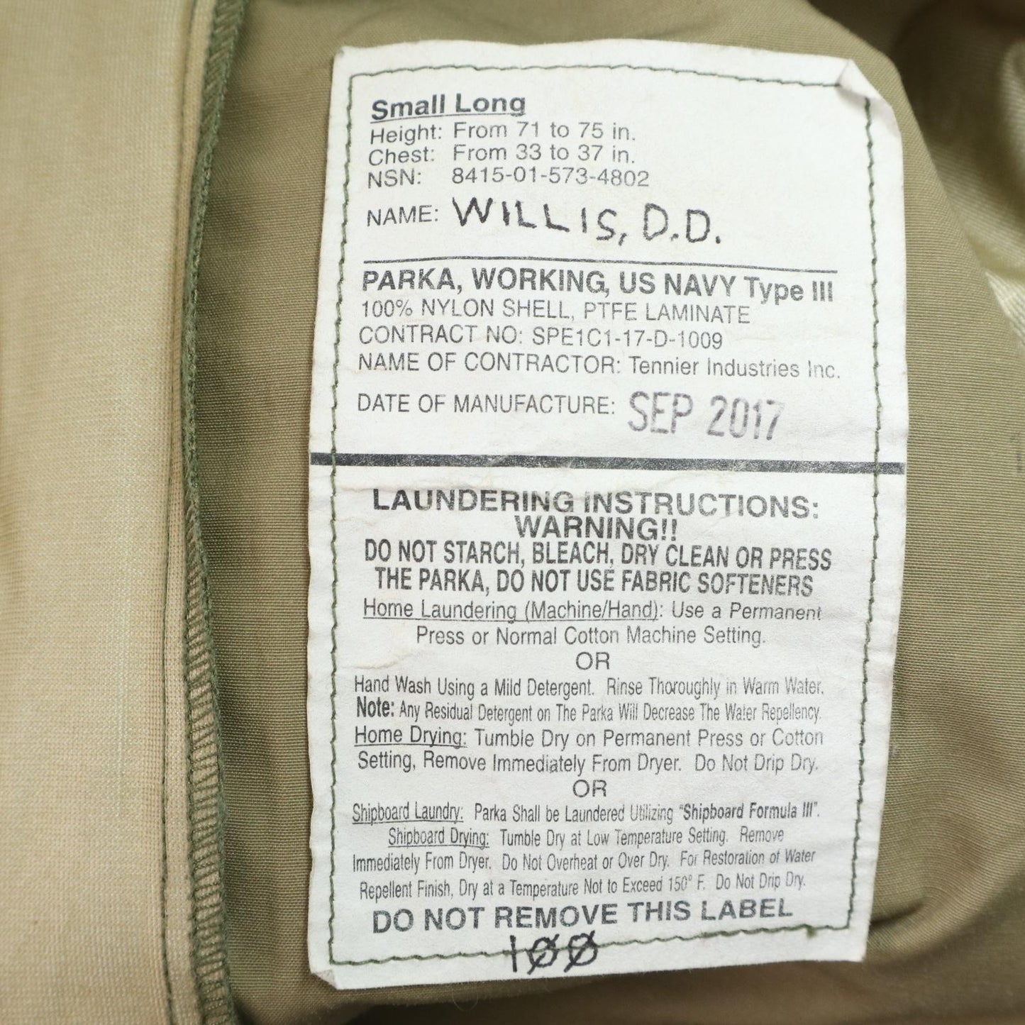 U.S. NAVY NWU GORE-TEX Parka Jacket Military Jacket