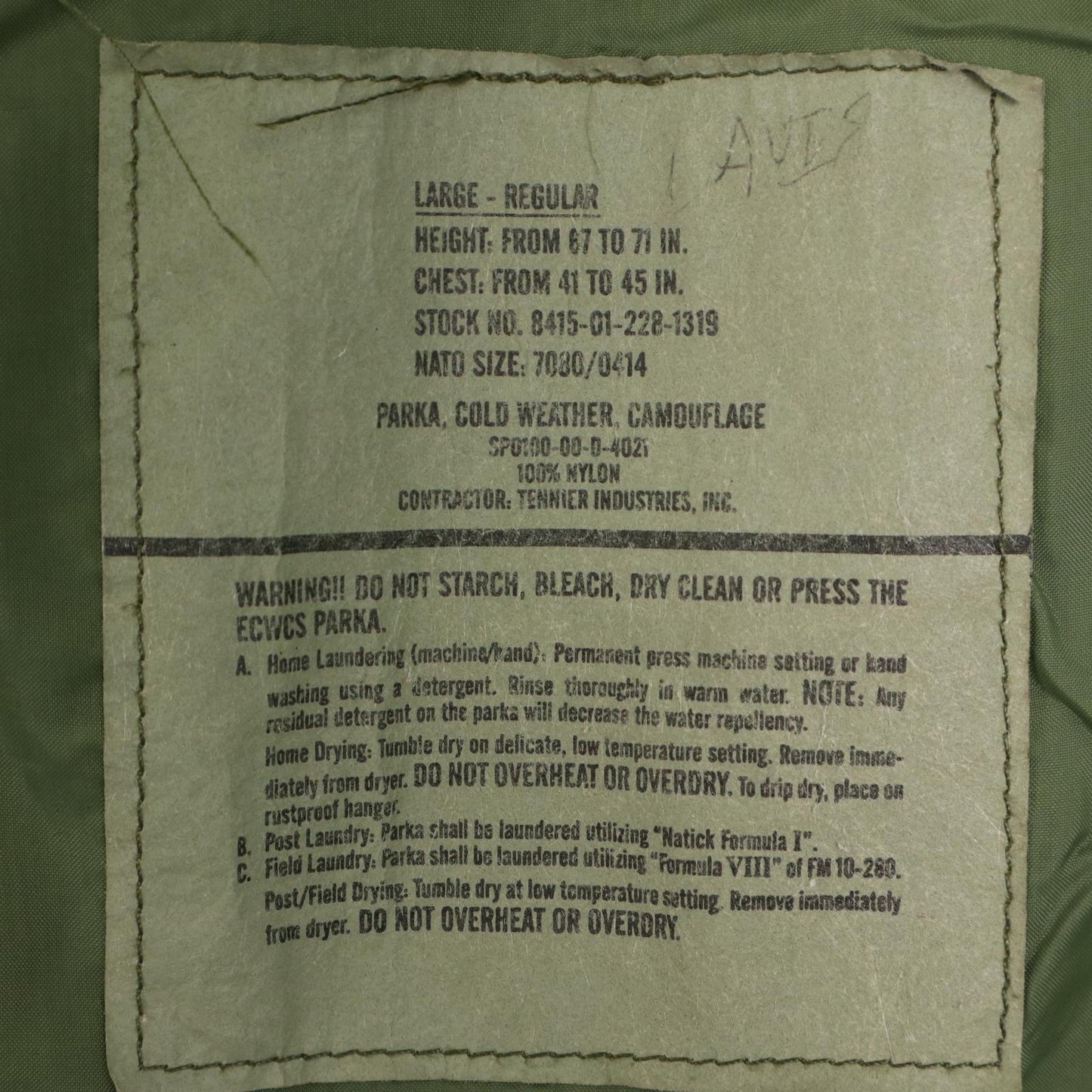 00s U.S. ARMY ECWCS GEN1 GORE-TEX Parka Military Jacket