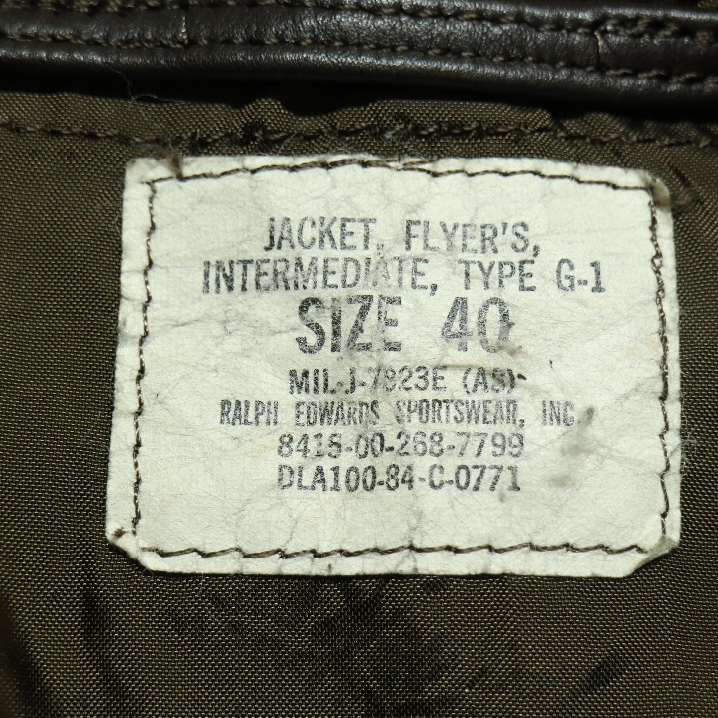 80s U.S.AIRFORCE G-1 Flight Jacket Leather Jacket