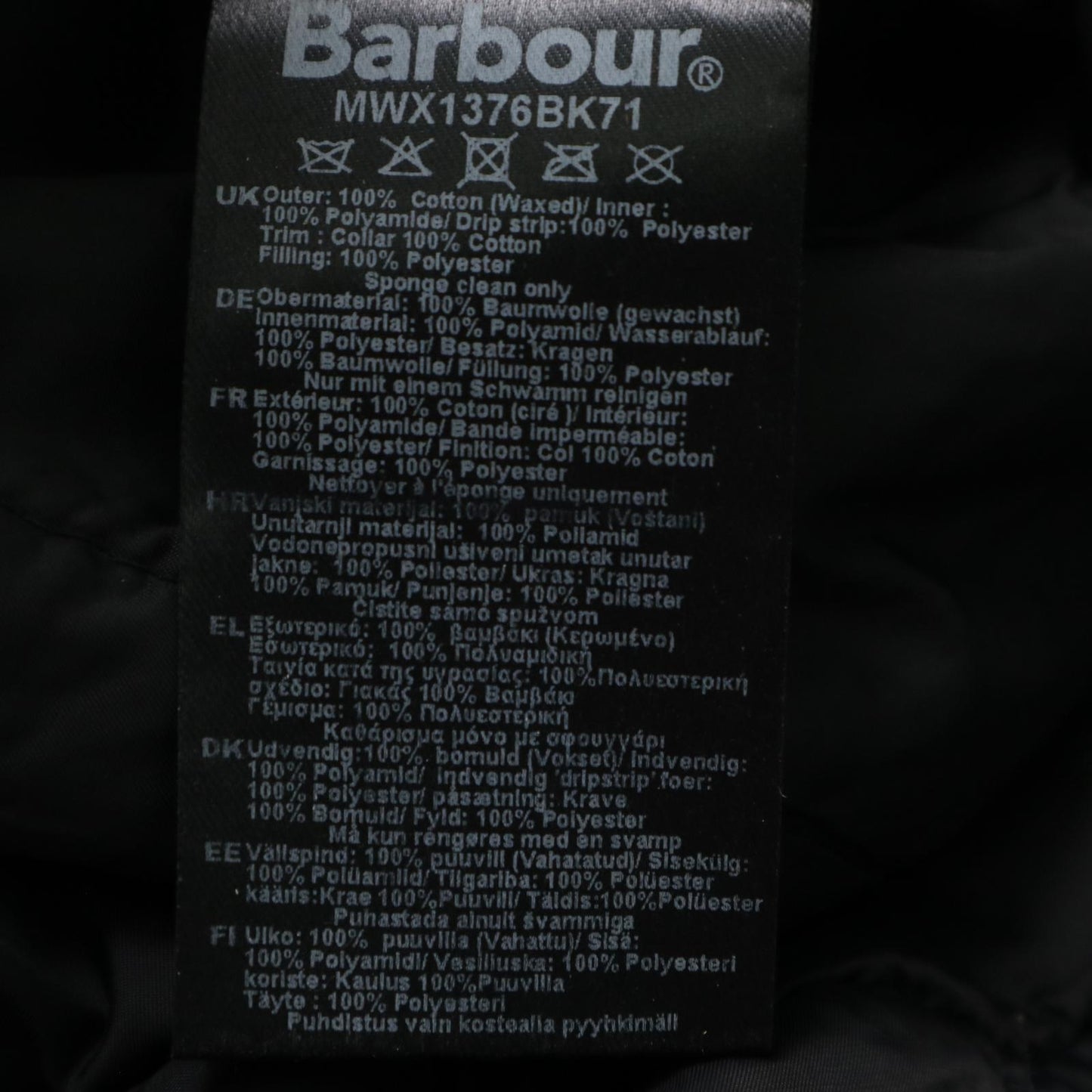 Barbour Oiled Jacket