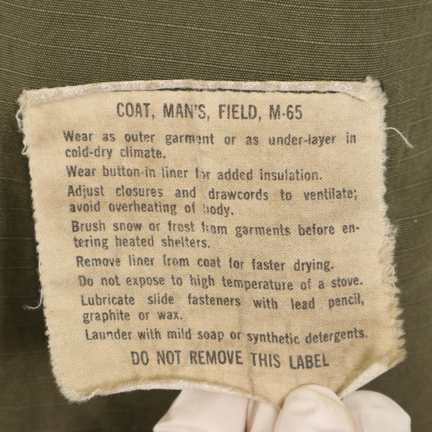 60s U.S. ARMY M-65 Field Jacket 2nd Military Jacket