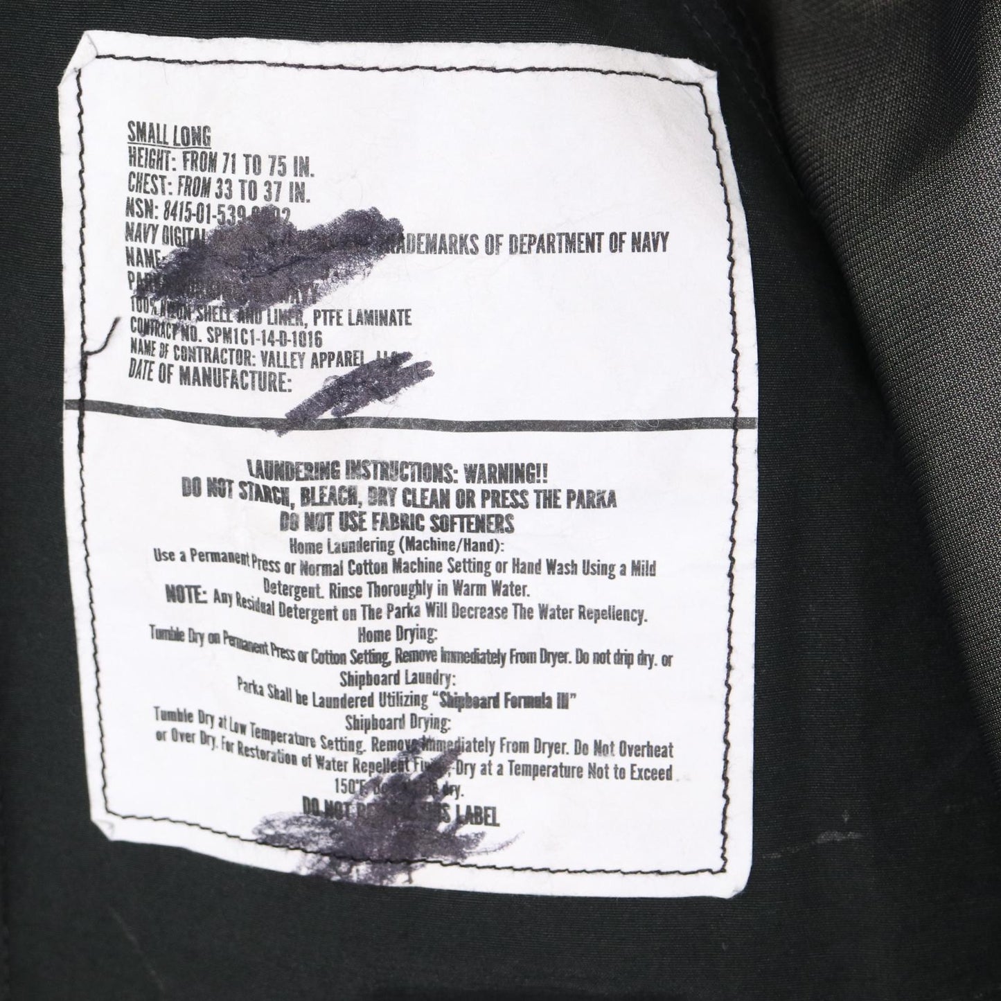 U.S. NAVY NWU GORE-TEX Parka Jacket Military Jacket