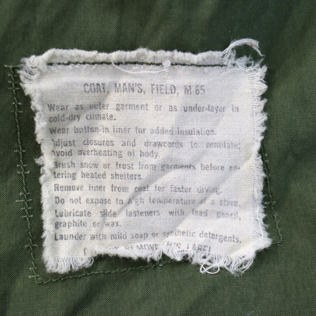 60s U.S. ARMY M-65 Field Jacket 2nd Military Jacket