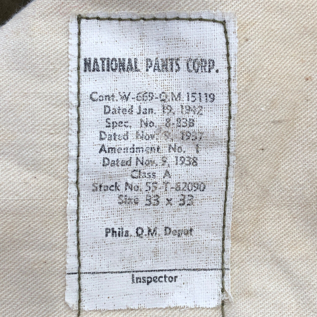 40s U.S. ARMY Long Pants