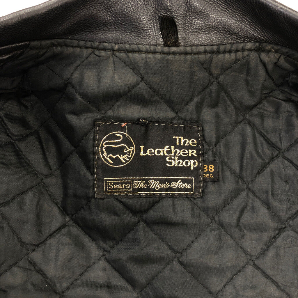 70s Sears The Leather Shop Leather Jacket