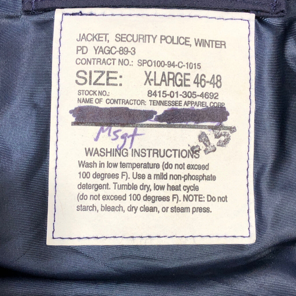 90s U.S.AIRFORCE Security Police Winter Jacket Military Jacket