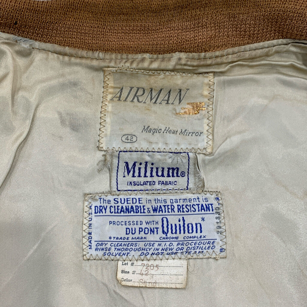 70s AIRMAN Leather Jacket