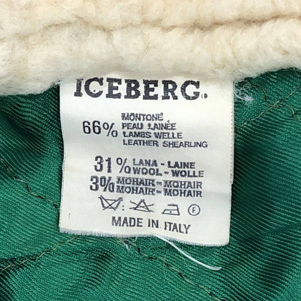 90s ICEBERG Shearling Leather Jacket