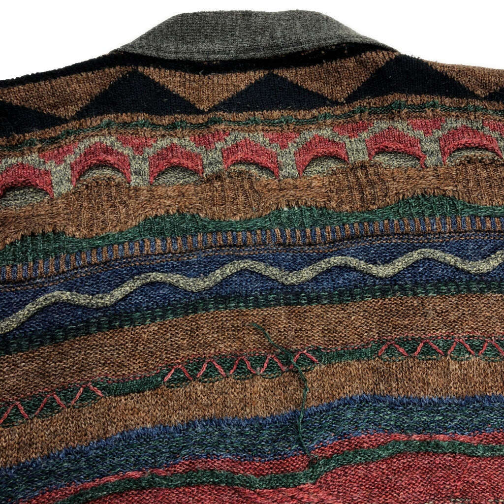 80s SAUVE 3D Knit Sweater
