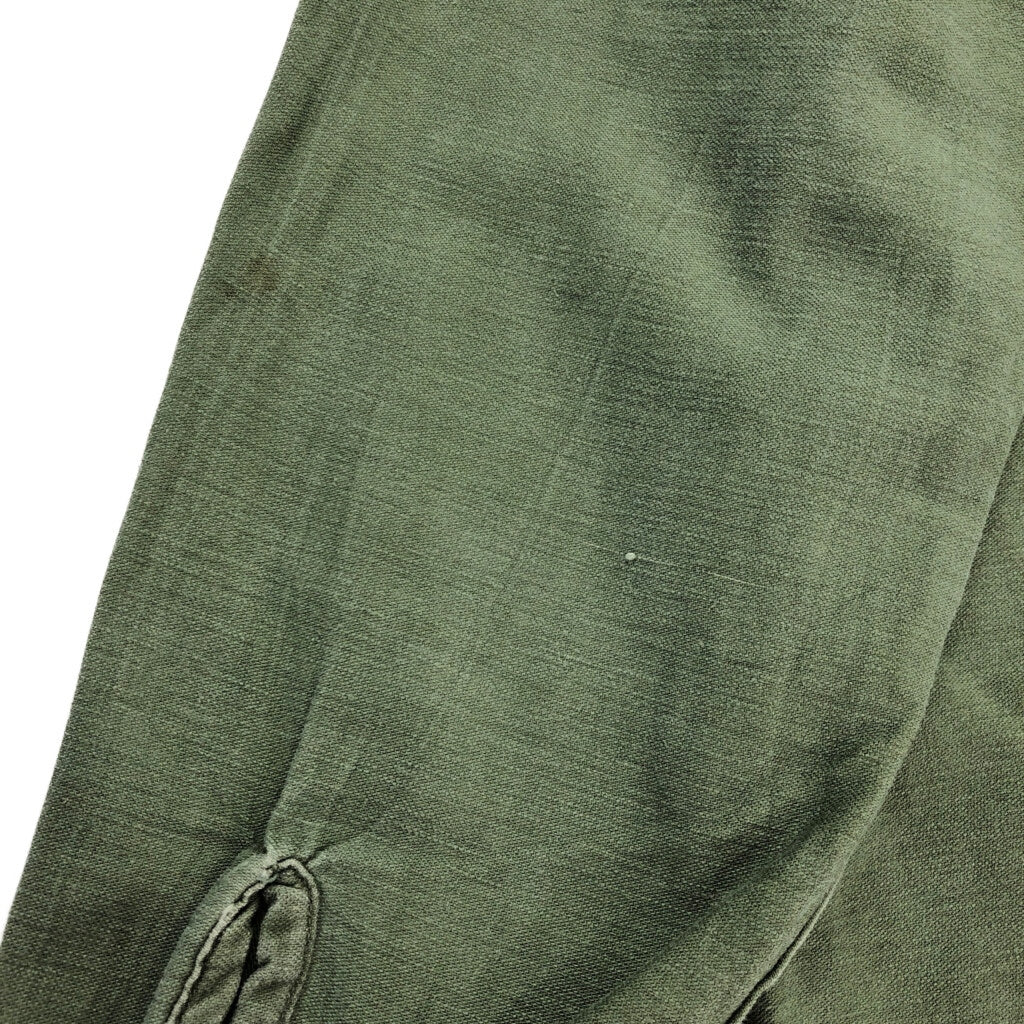 70s U.S. ARMY OG-107 Cotton Sateen Shirt Military Shirt