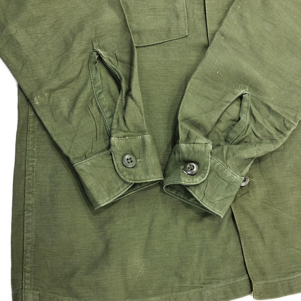 70s U.S. ARMY OG-107 Cotton Sateen Shirt Military Shirt