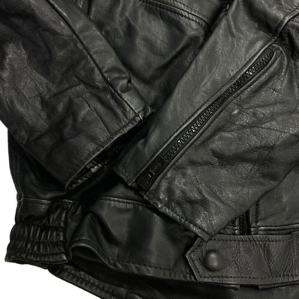 80s BROOKS Single Riders Leather Jacket