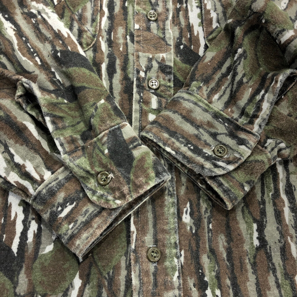 90s FIVE BROTHER RealTree Camo Chamois Shirt