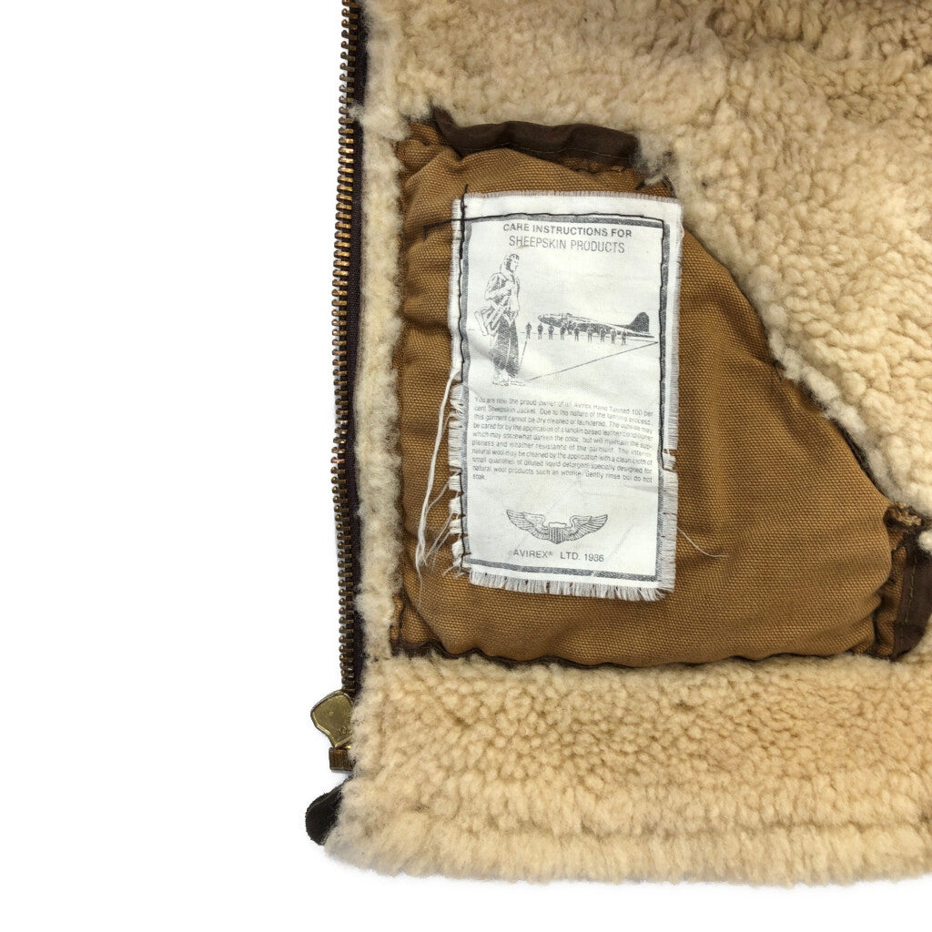 90s AVIREX Leather Vest