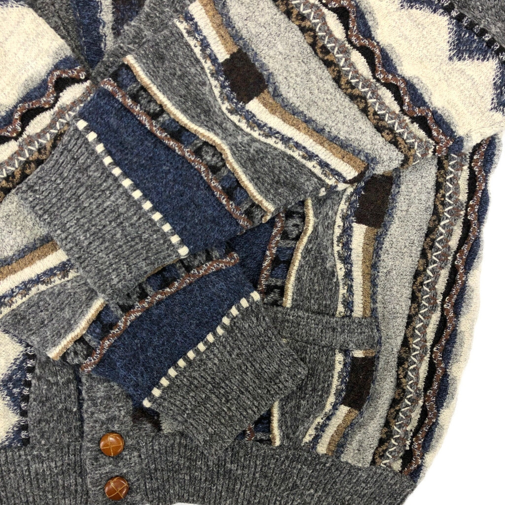 90s QUATTARO CASTELLA Patterned Cardigan