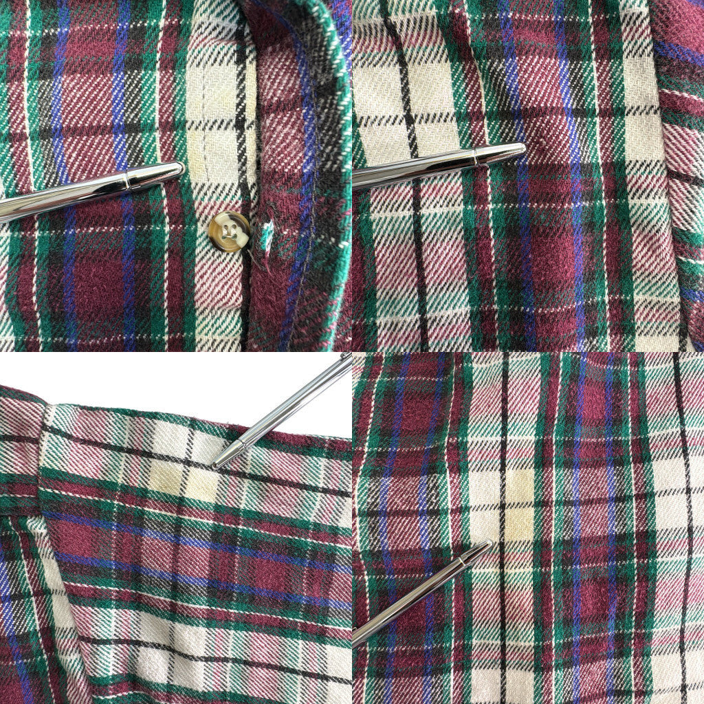 90s FIVE BROTHER Flannel Shirt