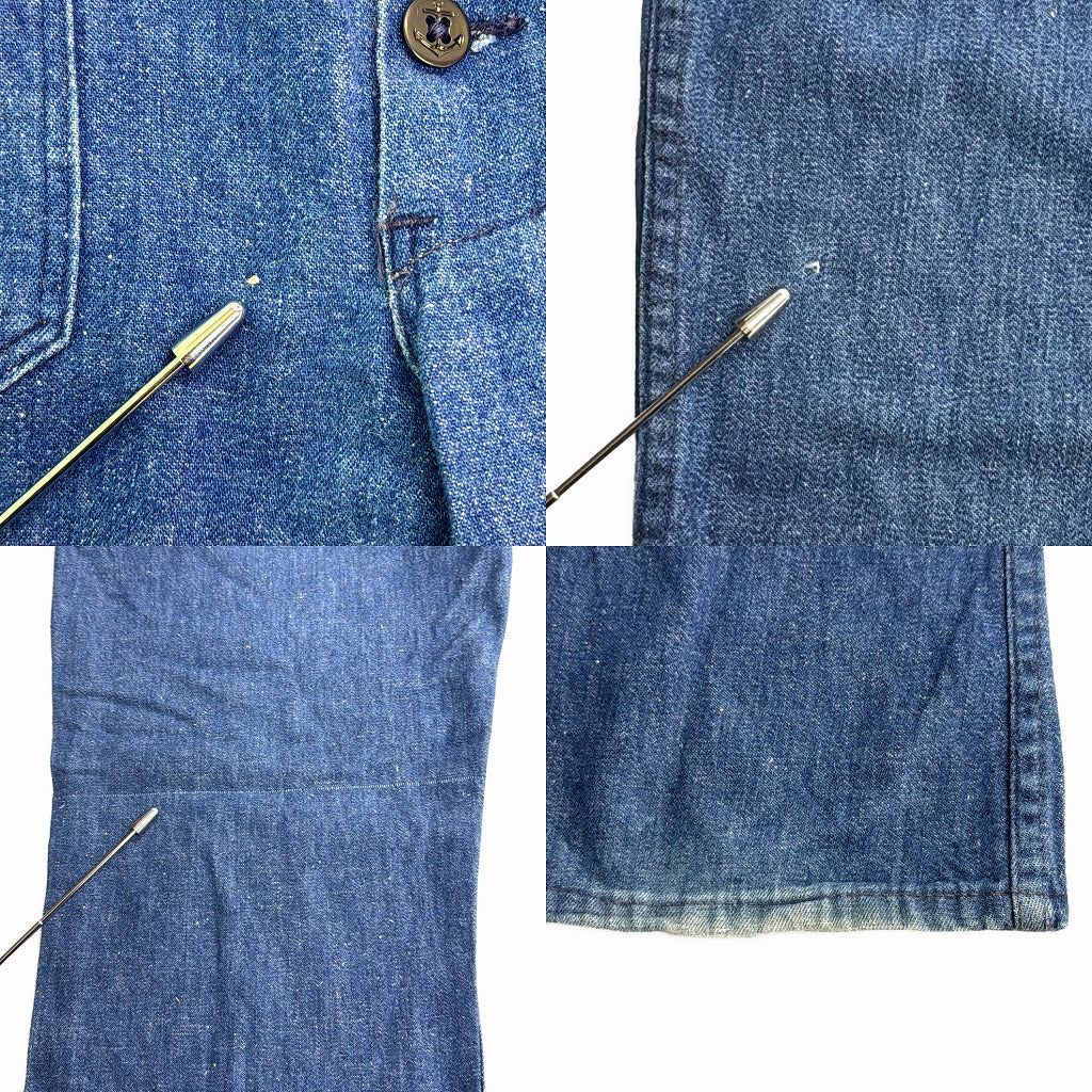 80s U.S. NAVY Sailor Trousers Denim Pants