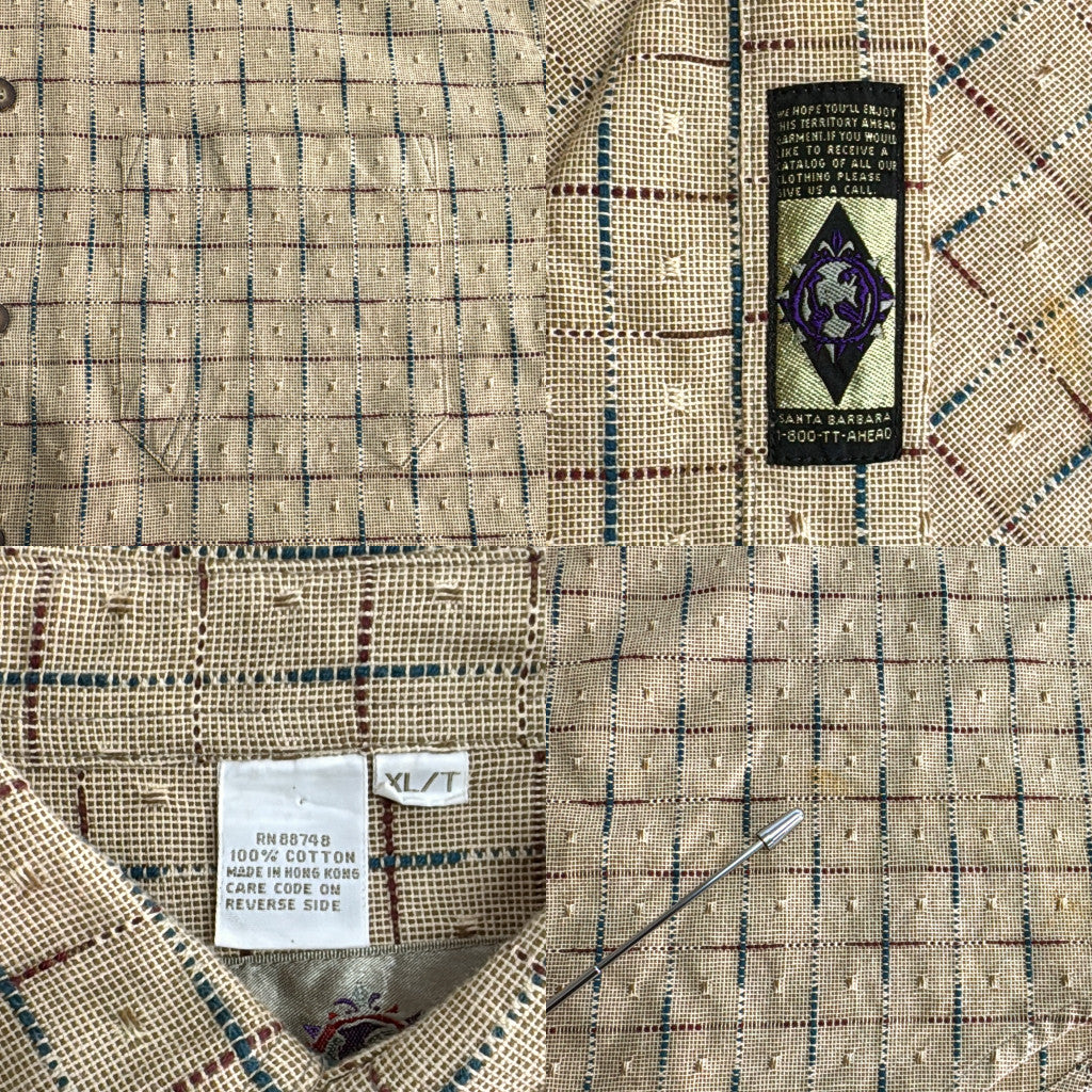90s THE TERRITORY AHEAD Patterned Shirt