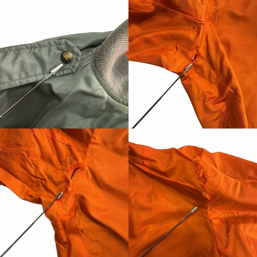 90s WATKINS DESIGN CENTER MA-1 Flight Jacket Military Jacket