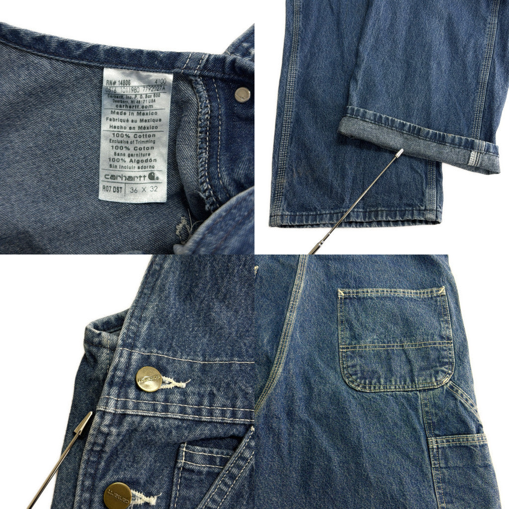 Carhartt Denim Bib Overall Denim Overall