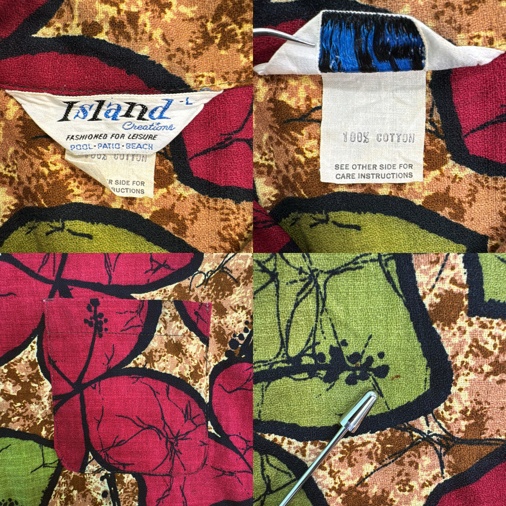 70s ISLAND Creations Aloha Shirt