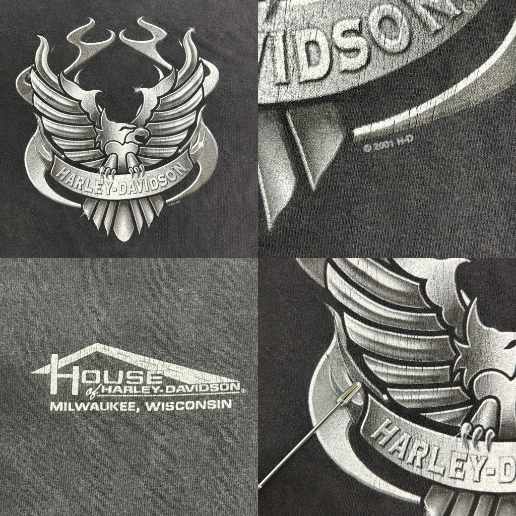 00s HARLEY DAVIDSON Motorcycle T-Shirt