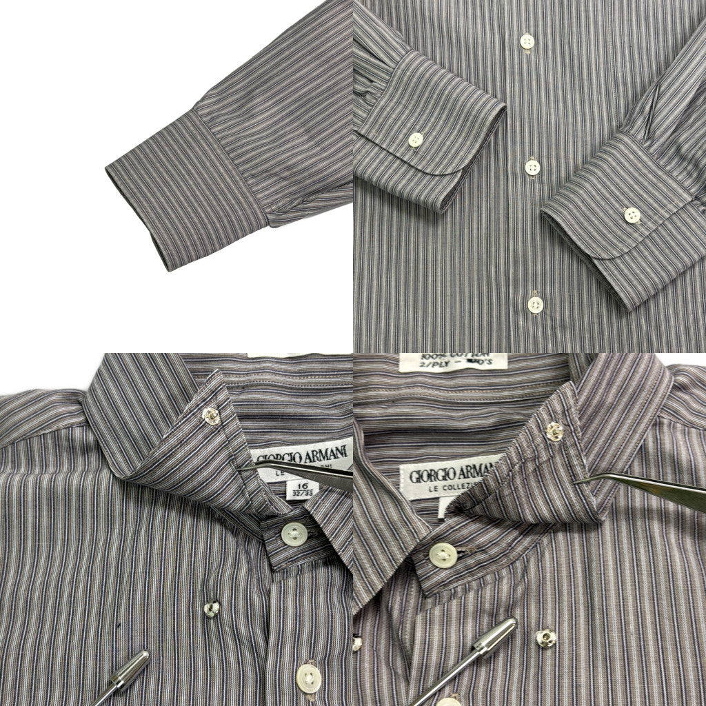 90s GIORGIO ARMANI Stripe Shirt