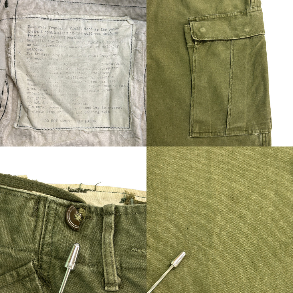 50s U.S. ARMY M-51 Field Trousers Military Pants