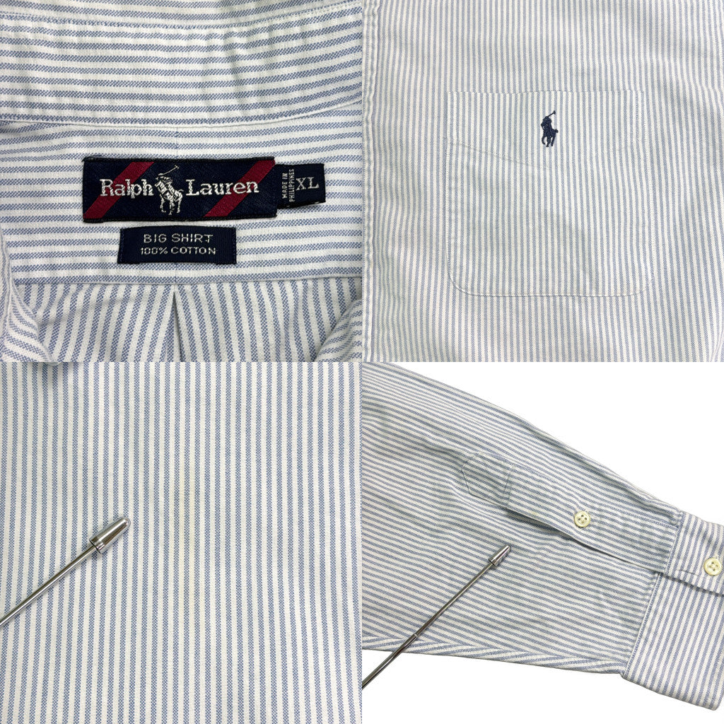 RALPH LAUREN BIG SHIRT Stripe Shirt