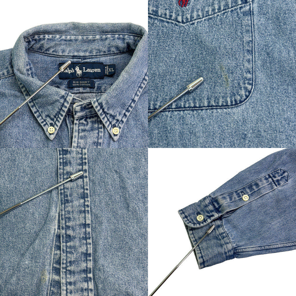 Polo by Ralph Lauren BIG SHIRT Denim Chambray Shirt
