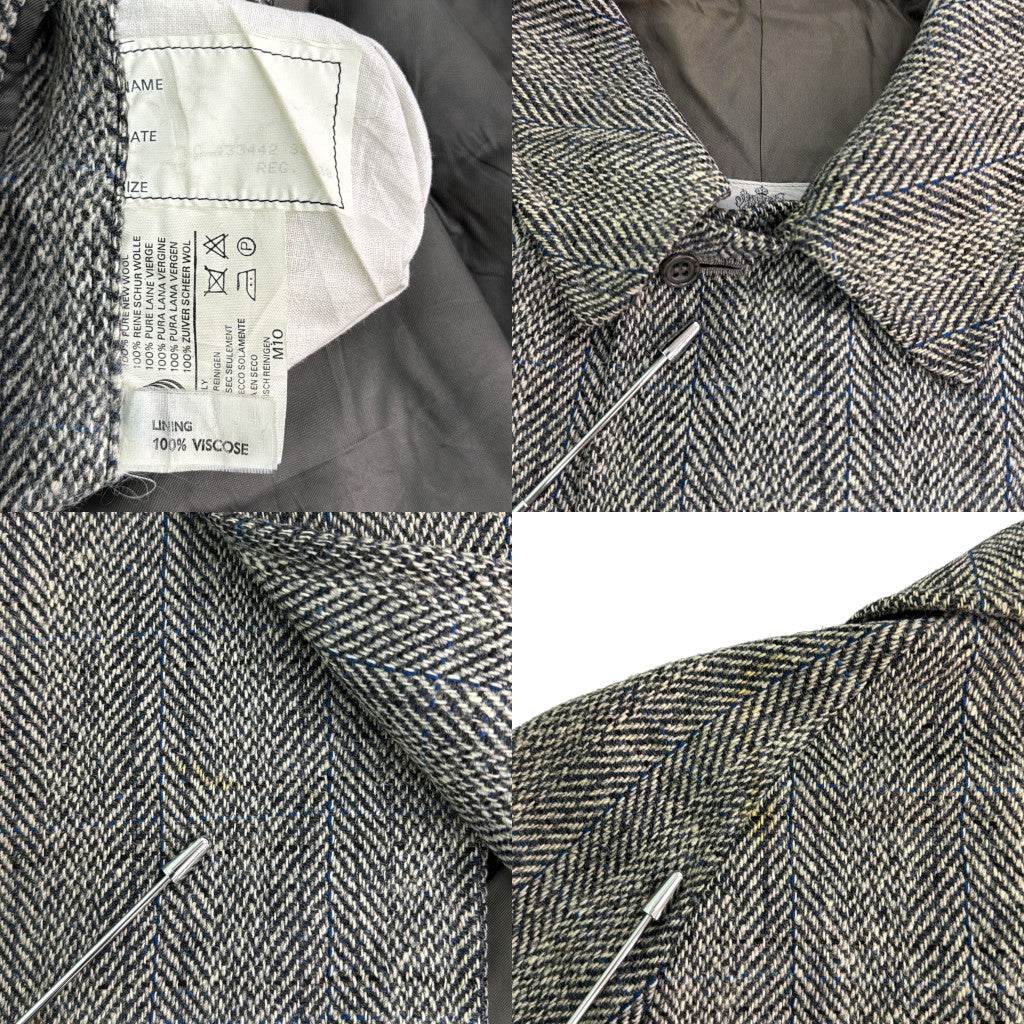 80s Aquascutum Balmacaan Soutien Collar Coat