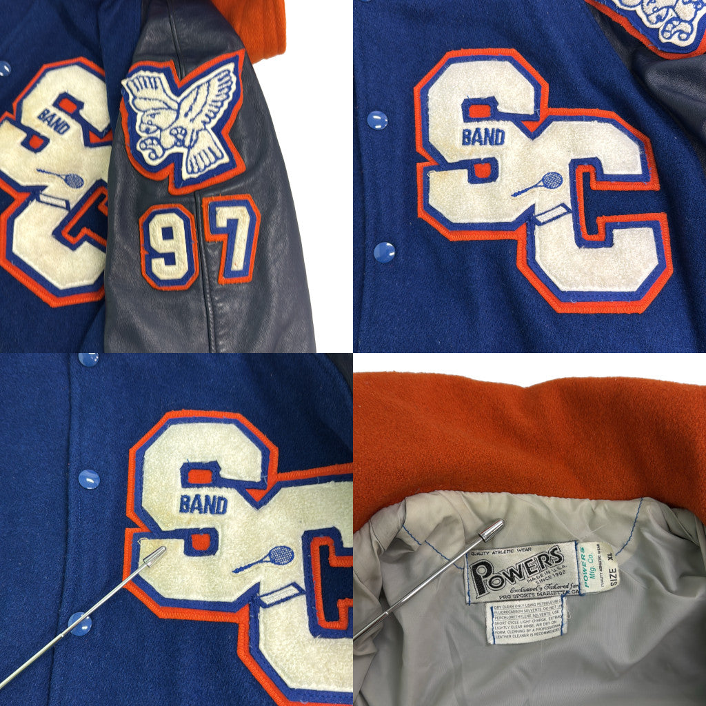 90s powers Athletic Wear Stadium Jacket