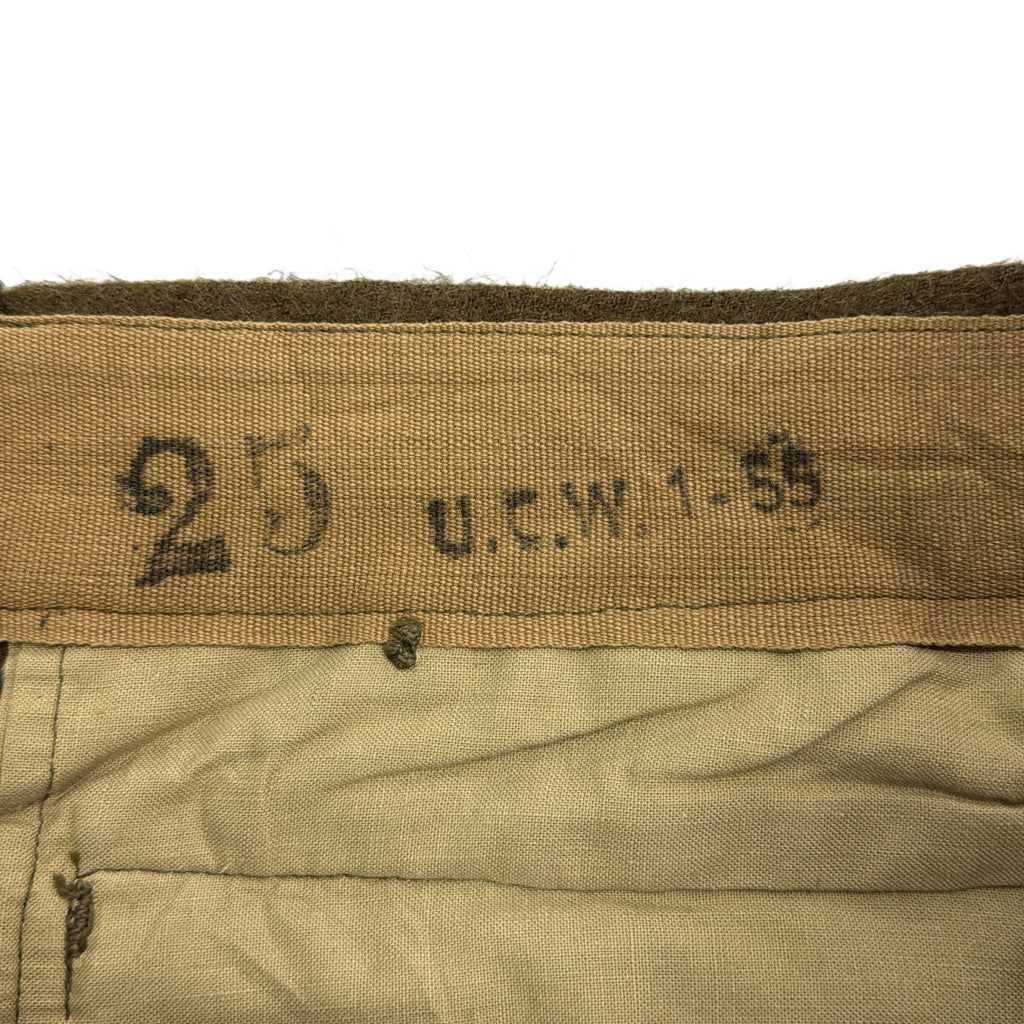 50s Euro Military M-52 Heavy Wool Trousers Long Pants