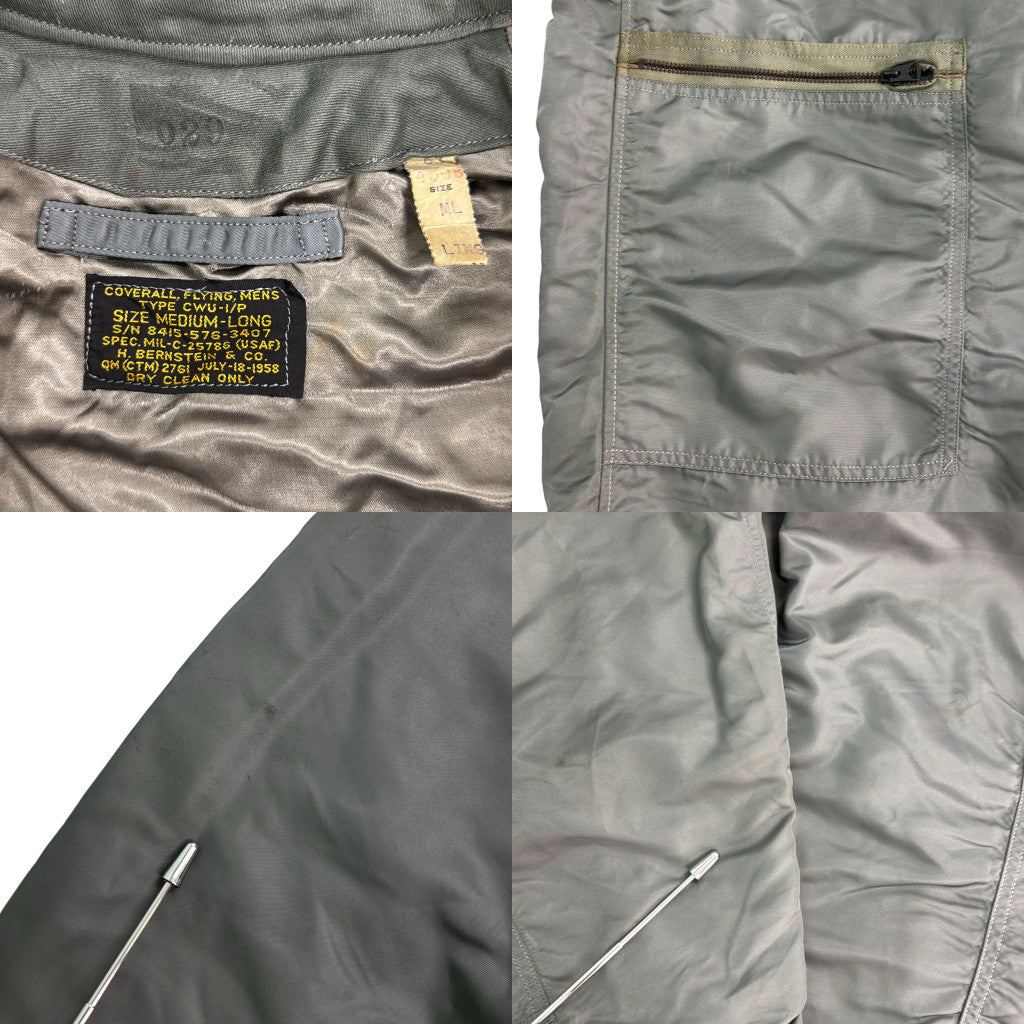 50s U.S.AIRFORCE CWU-1/P Flight Suit Military Coverall