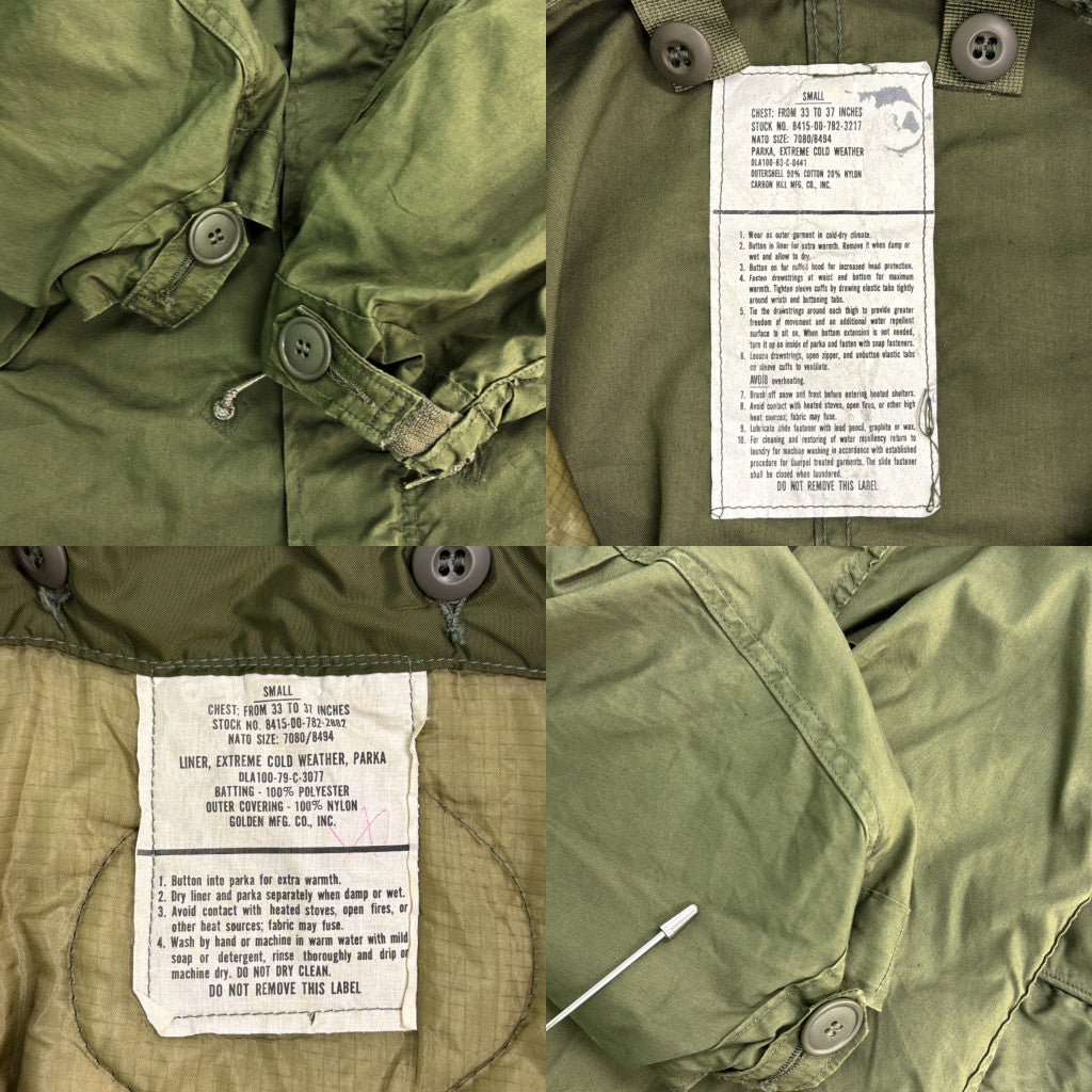 80s U.S. ARMY M-65 Fishtail Parka Military Jacket