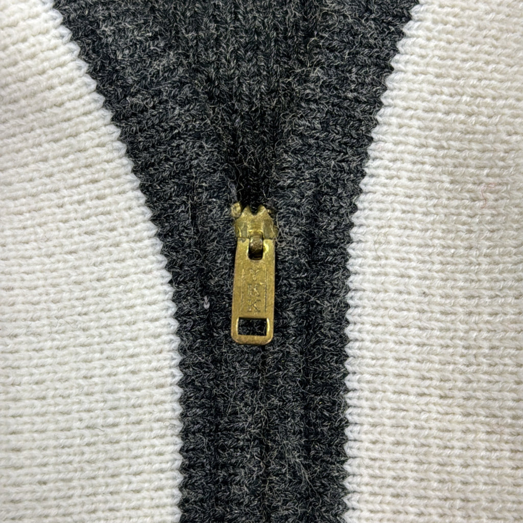 60s Full Zip Wool Sweater