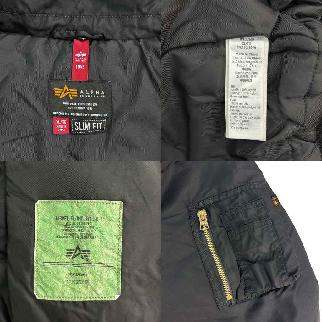 ALPHA INDUSTRIES B-15 Flight Jacket Military Jacket