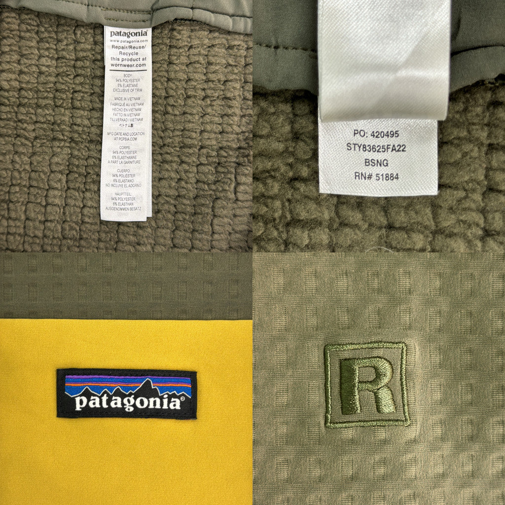 R2 テックフェイスジャケット ジャケット アウトドア オリーブ メンズ L 中古 古着 Y9135