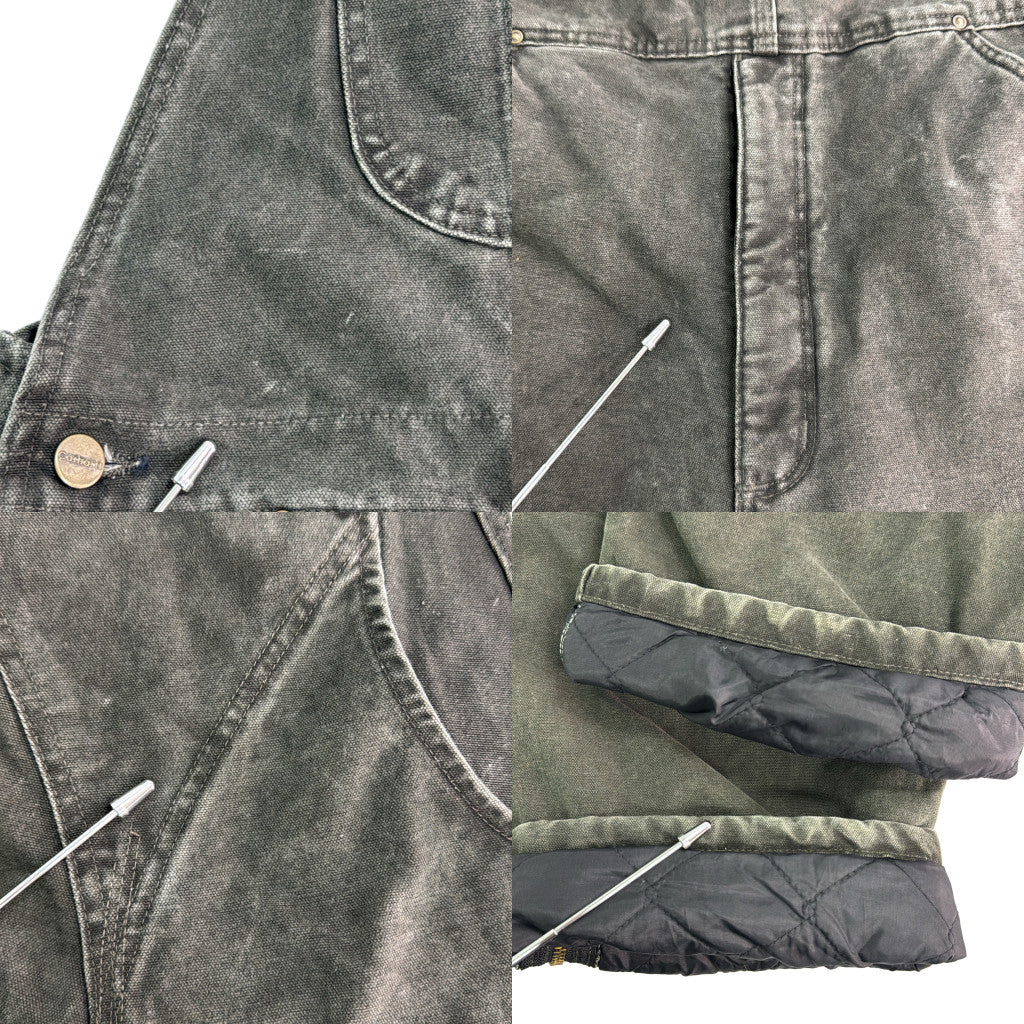 00s Carhartt Duck Double Knee Bib Overall Duck Overall