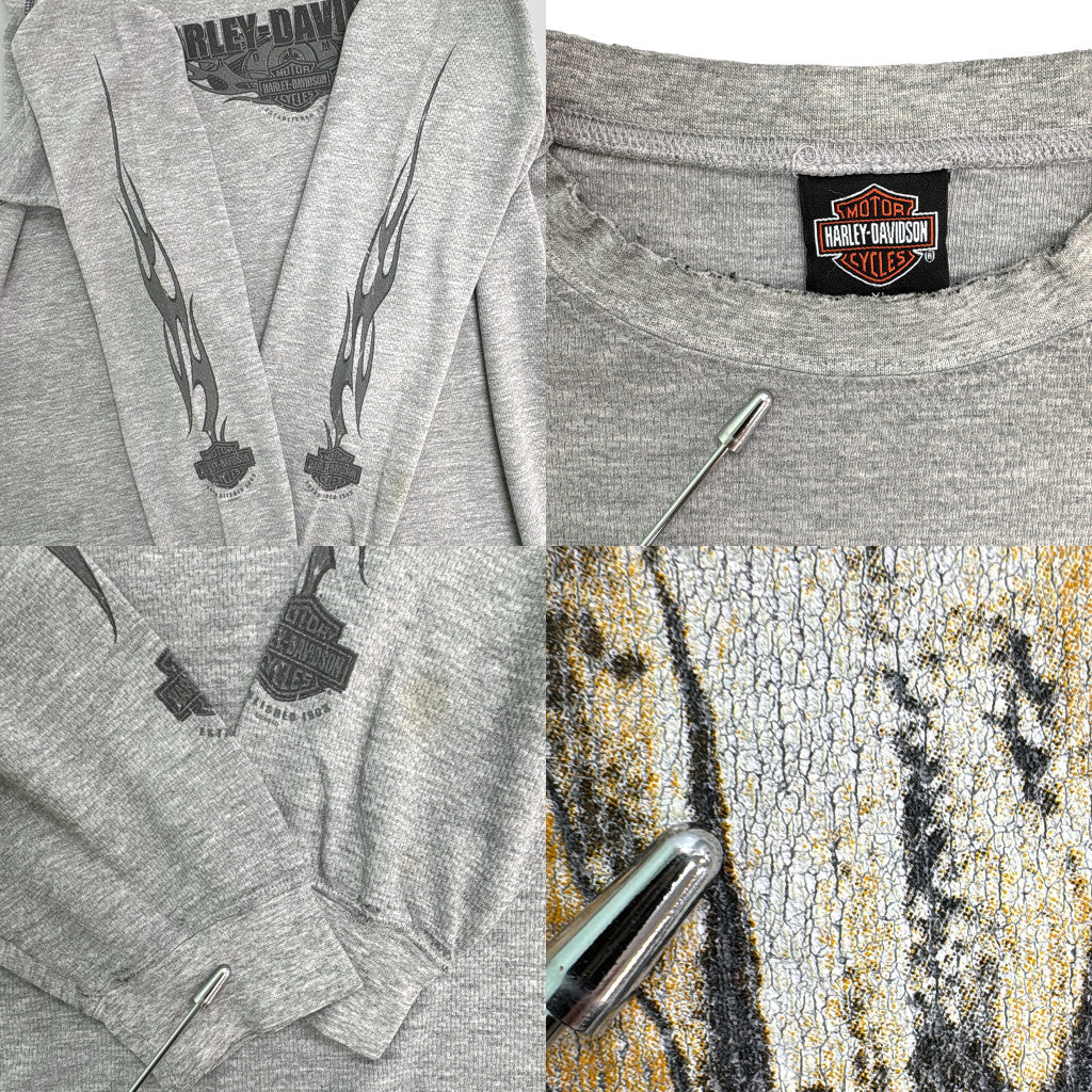 00s HARLEY DAVIDSON Motorcycle Long Sleeve T-Shirt