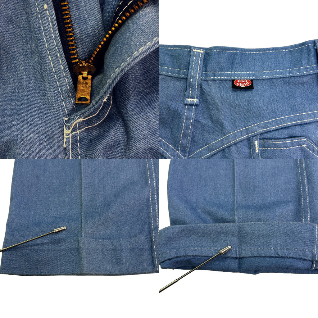 70s RED SNAP Work Pants