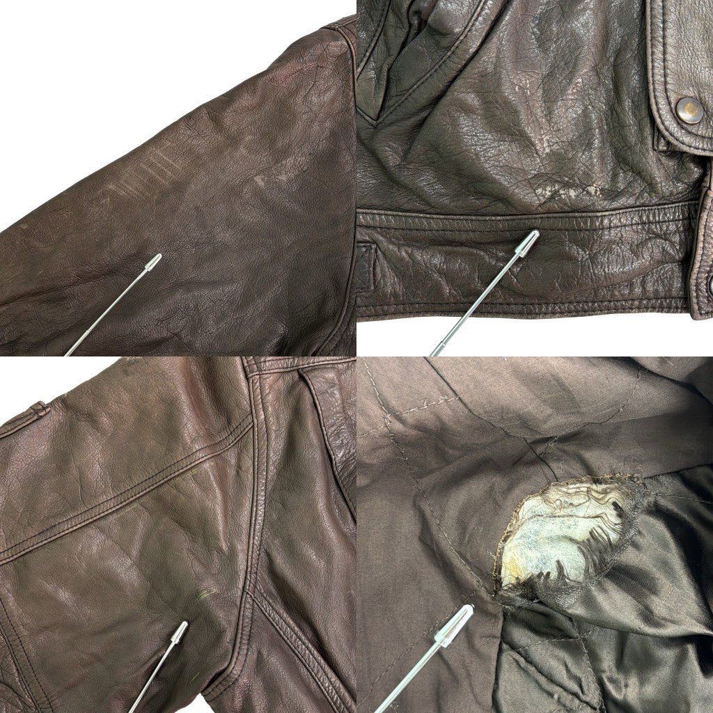80s American Eagle Leather Jacket
