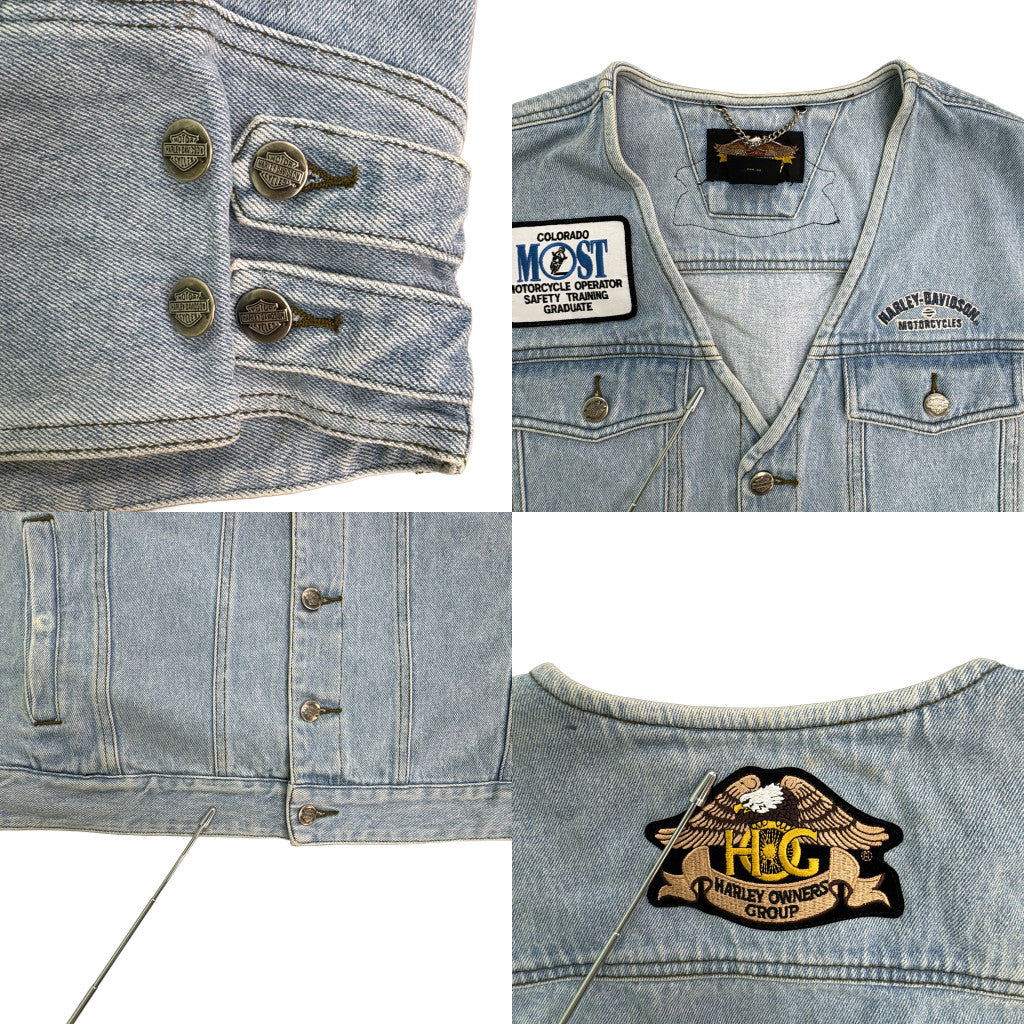 90s HARLEY DAVIDSON Denim Vest