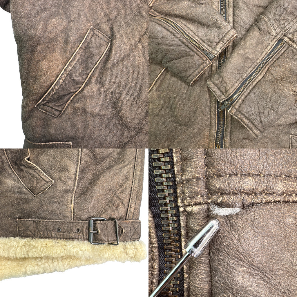 TYPE B-3 Mouton Leather Leather Jacket