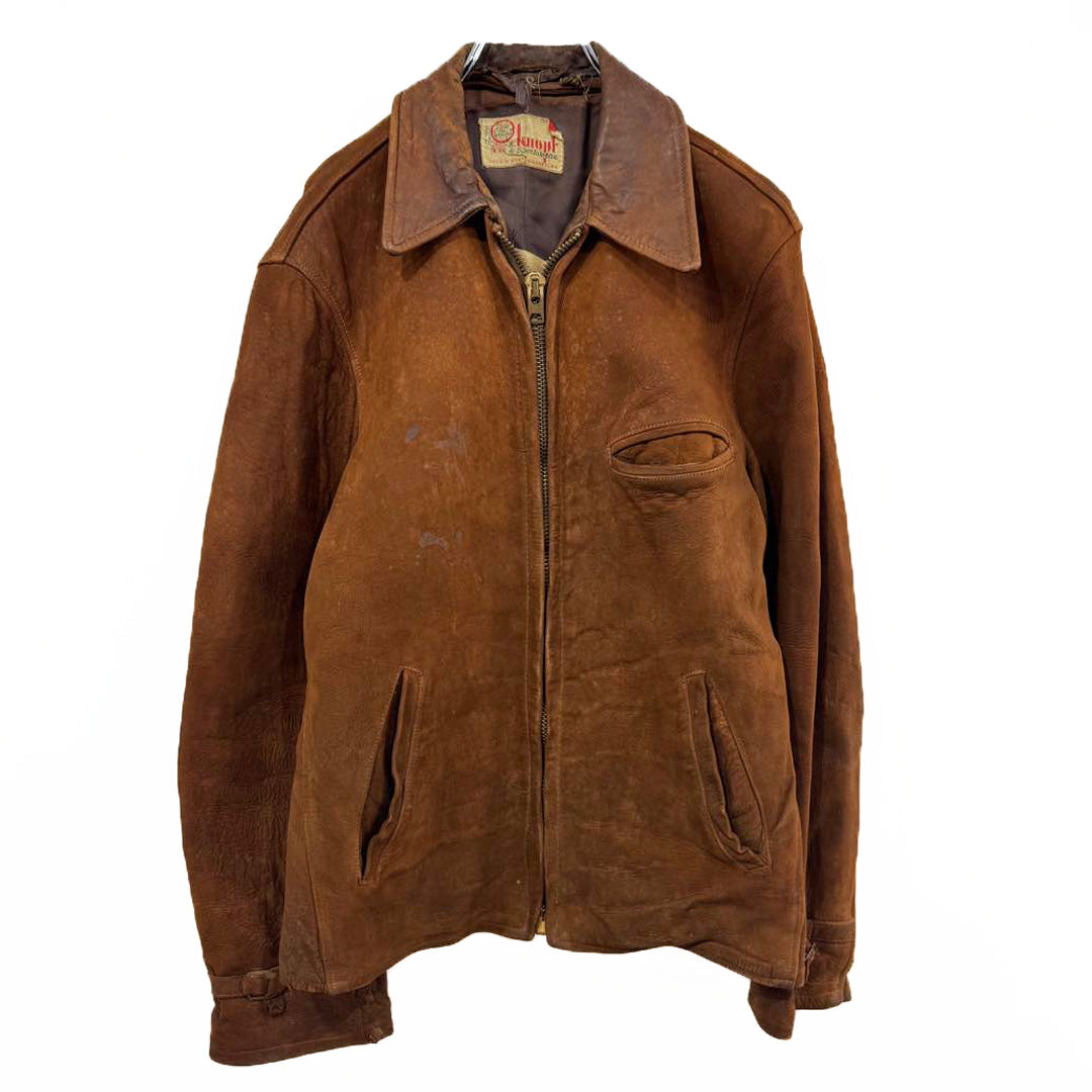 40s Knopf Sportswear Leather Jacket