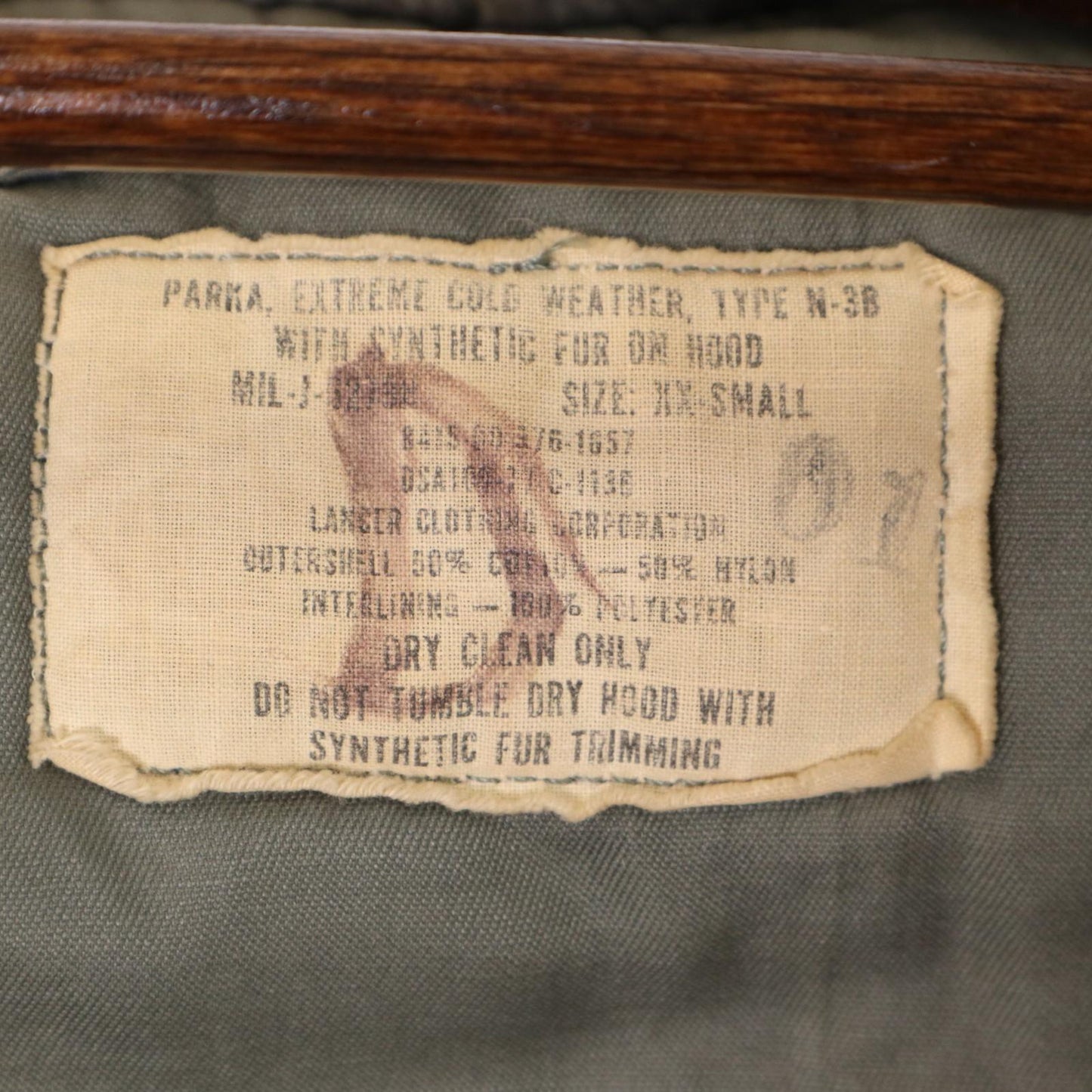 70s U.S.AIRFORCE N-3B Flight Jacket Military Jacket