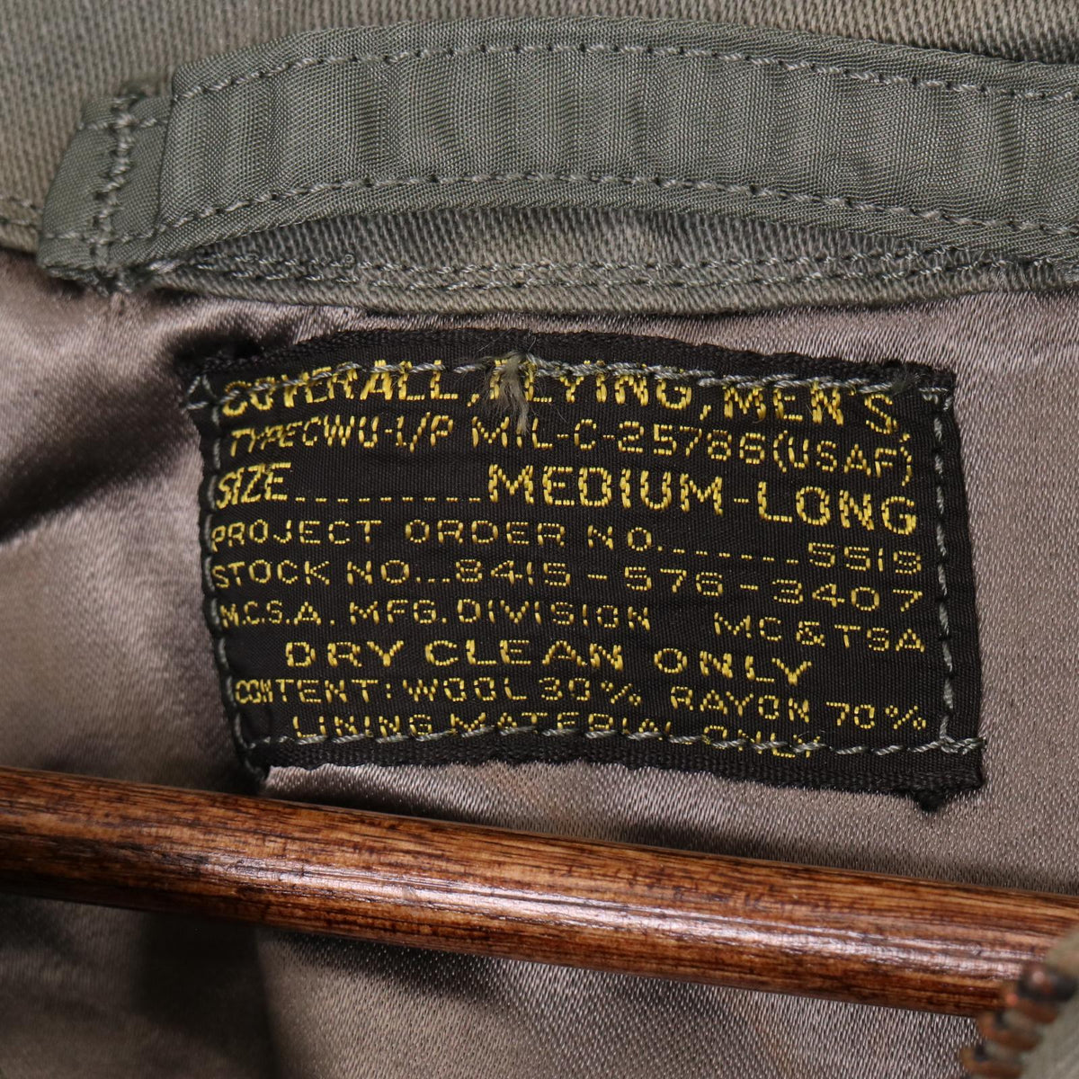 50s U.S.AIRFORCE CWU-1/P Flight Suit Coverall
