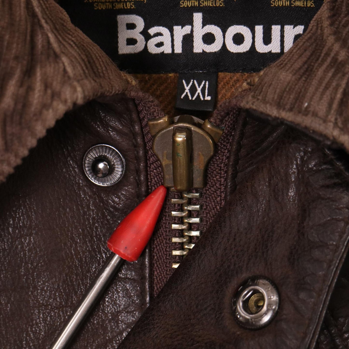 90s Barbour BEAUFORT Leather Jacket